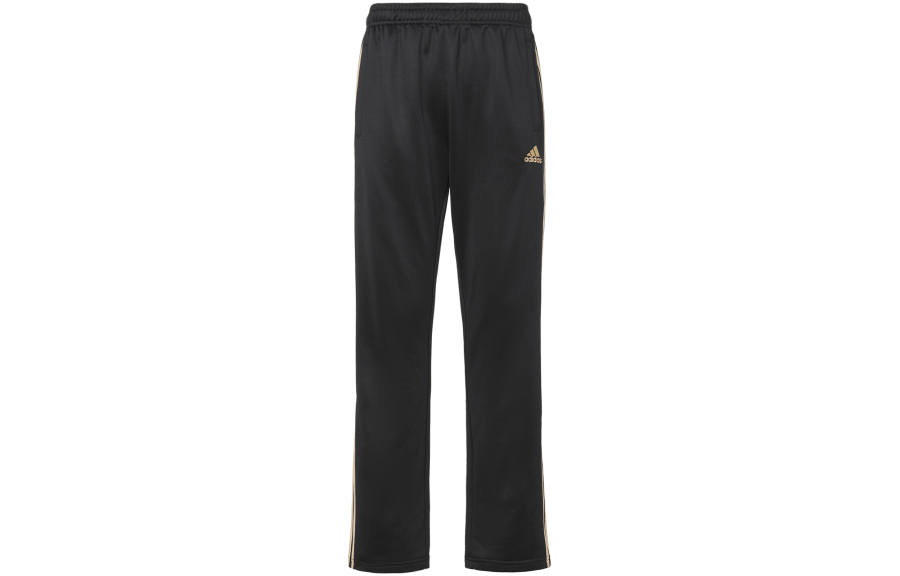 Adidas Adidas Casual Pants Men's Black/Gold Moderate Straight Fit Pants
