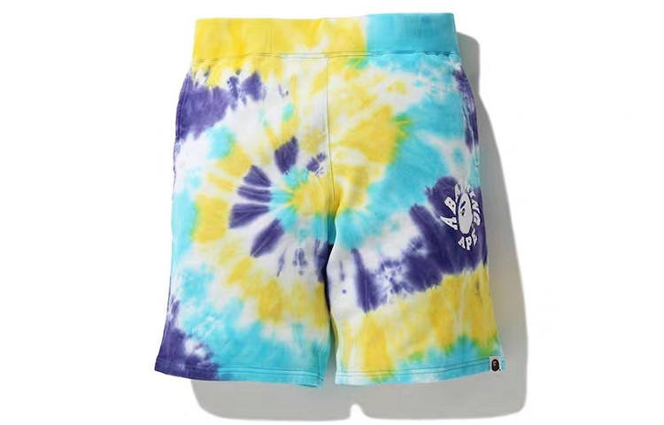 A BATHING APE Bape Tie Dye Sweat Shorts