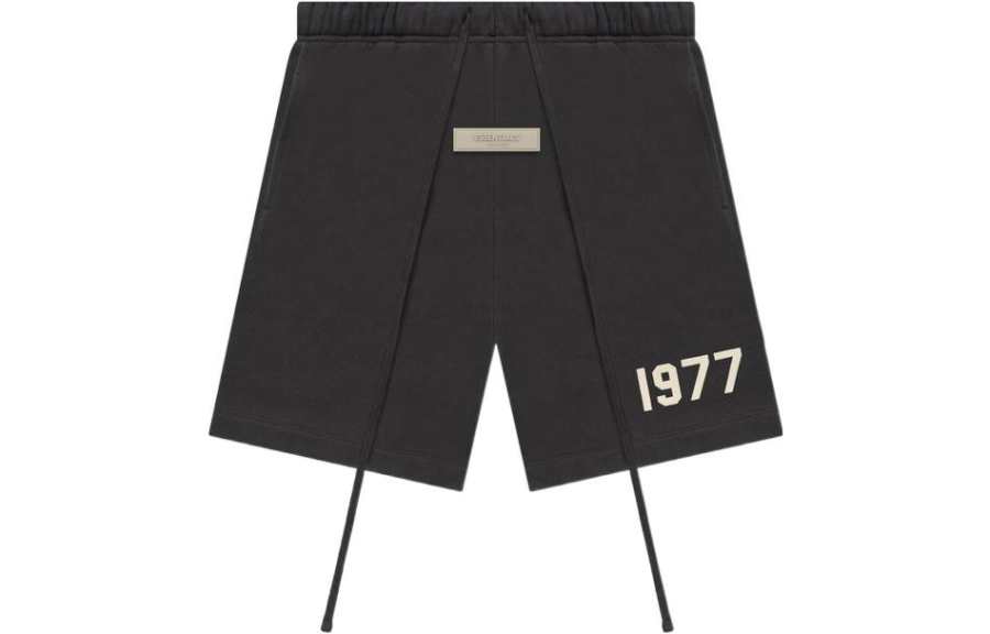 Fear Of God Essentials 1977 Series Casual Shorts Men's Black Iron