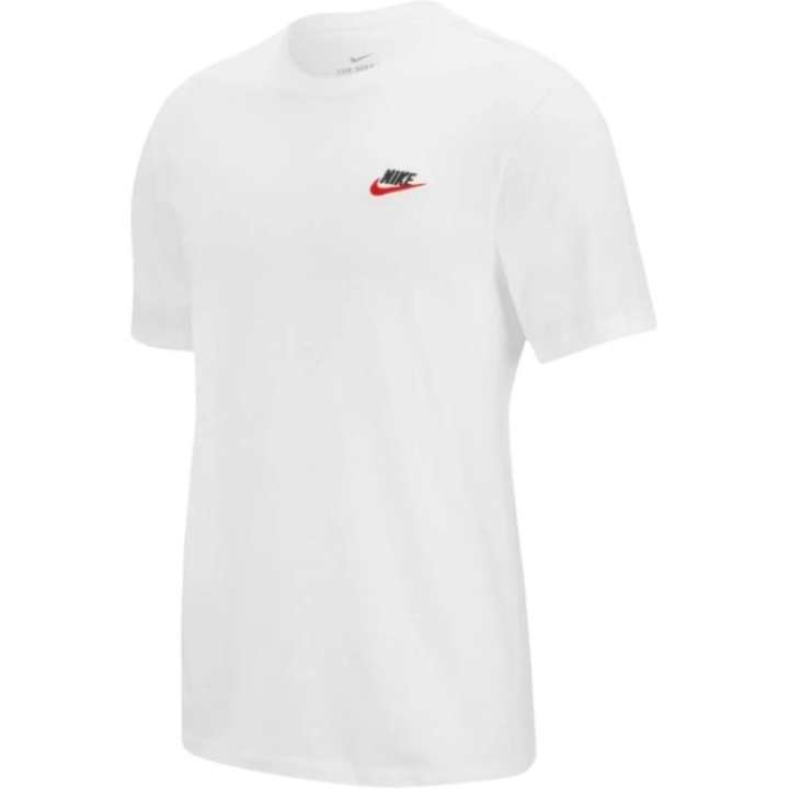 Nike Nike T Shirts Men's White Crew Neck Moderate Straight Fit