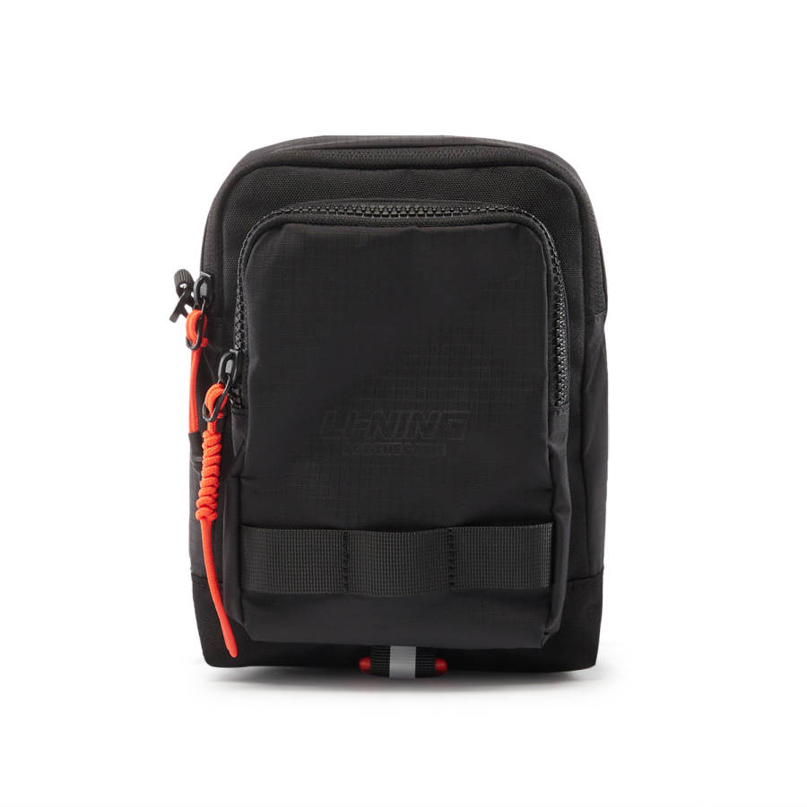 Li-Ning Li Ning Sports Life Collection Polyester Crossbody Bag, Shoulder Bag Unisex Black