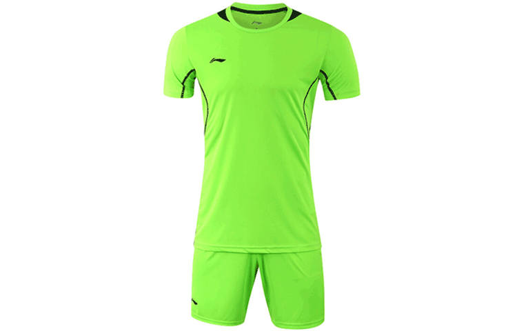 Li-Ning Li Ning Casual Sportswear Men's Neon Green Crew Neck Moderate