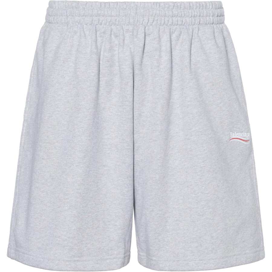 Balenciaga Political Campaign Casual Shorts Men's Gray