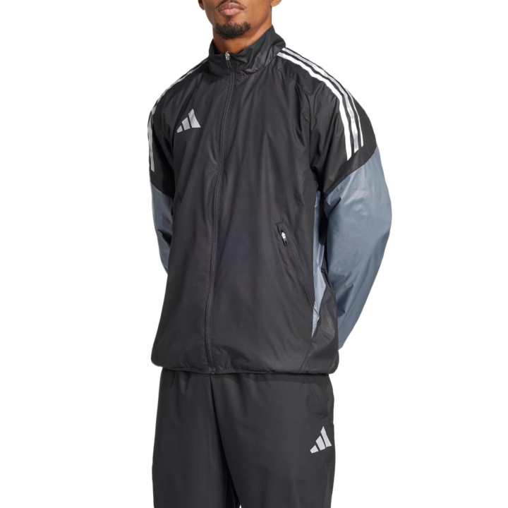 Adidas Adidas Trench Coats Men's Black Stand Collar Moderate Other