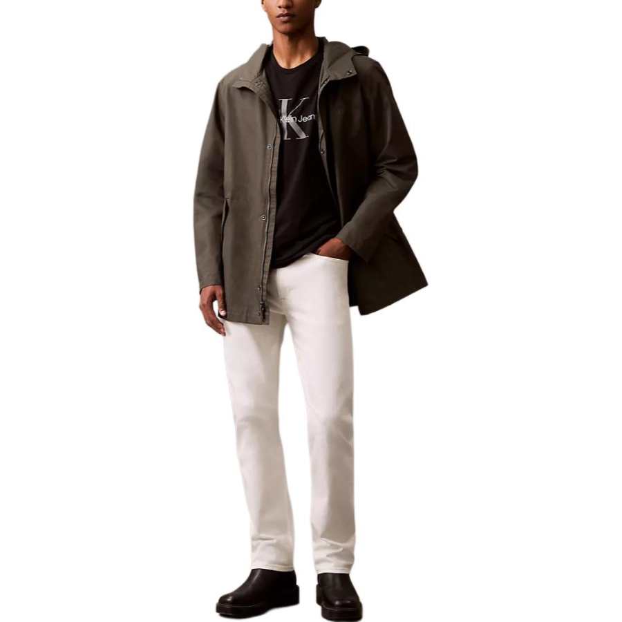 CALVIN KLEIN Jackets & Coats Men's Coffee