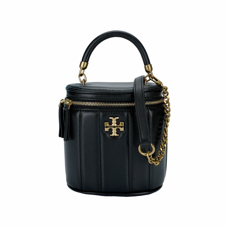 TORY BURCH Kira Leather Handbag, Shoulder Bag, Crossbody Bag Regular Women's Black