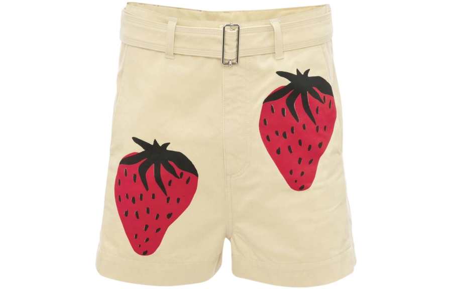 JW Anderson Strawberry print Chino Shorts