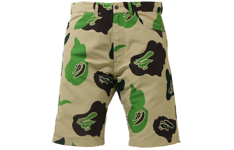 A BATHING APE Bape Def Camo Wide Shorts