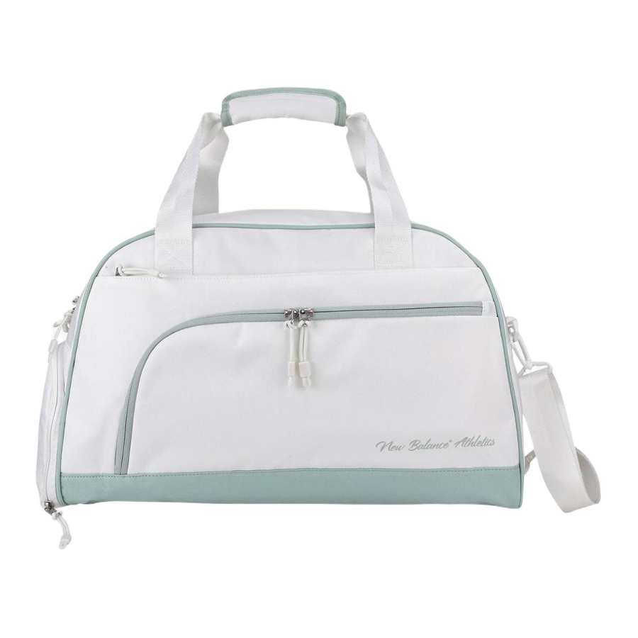 New Balance New Balance Fashion Trend Polyester Gym Bag Medium Men's White/Green