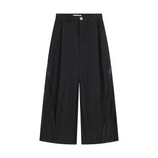 DND4DES Casual Pants Unisex Black Moderate Wide Leg Pants