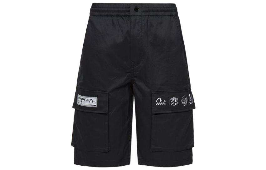 EVISU EVISU Cargo Shorts Men's Black Moderate