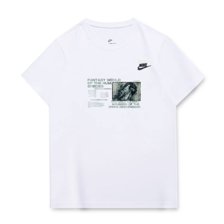 Nike Nike T Shirts Unisex White Crew Neck Moderate Straight Fit