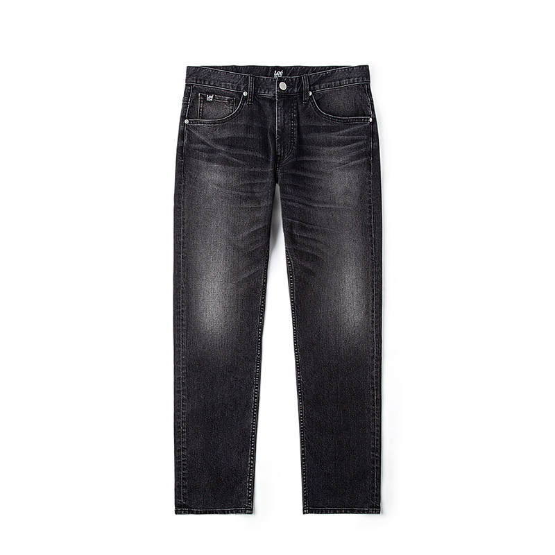 Lee Lee Jeans Men's Black Moderate Straight Fit Pants