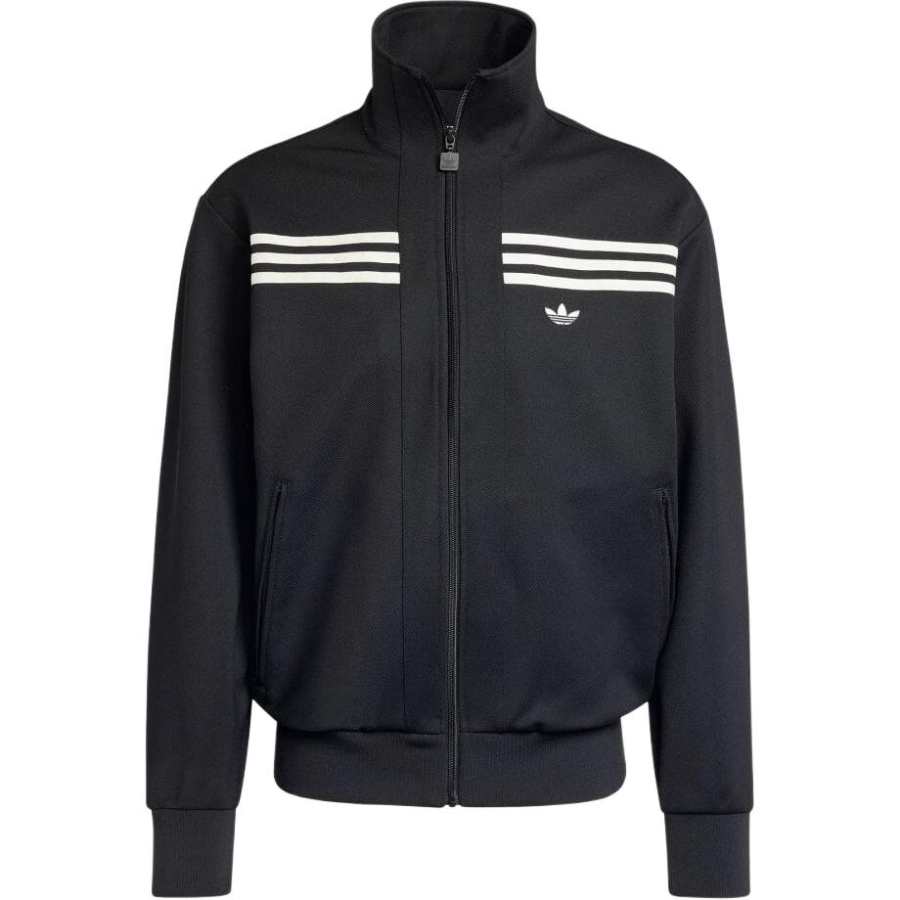 Adidas Originals three-stripe detail zip-up sweatshirt
