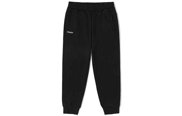 Kappa Casual Pants Men's Black 990 Moderate Straight Fit Pants