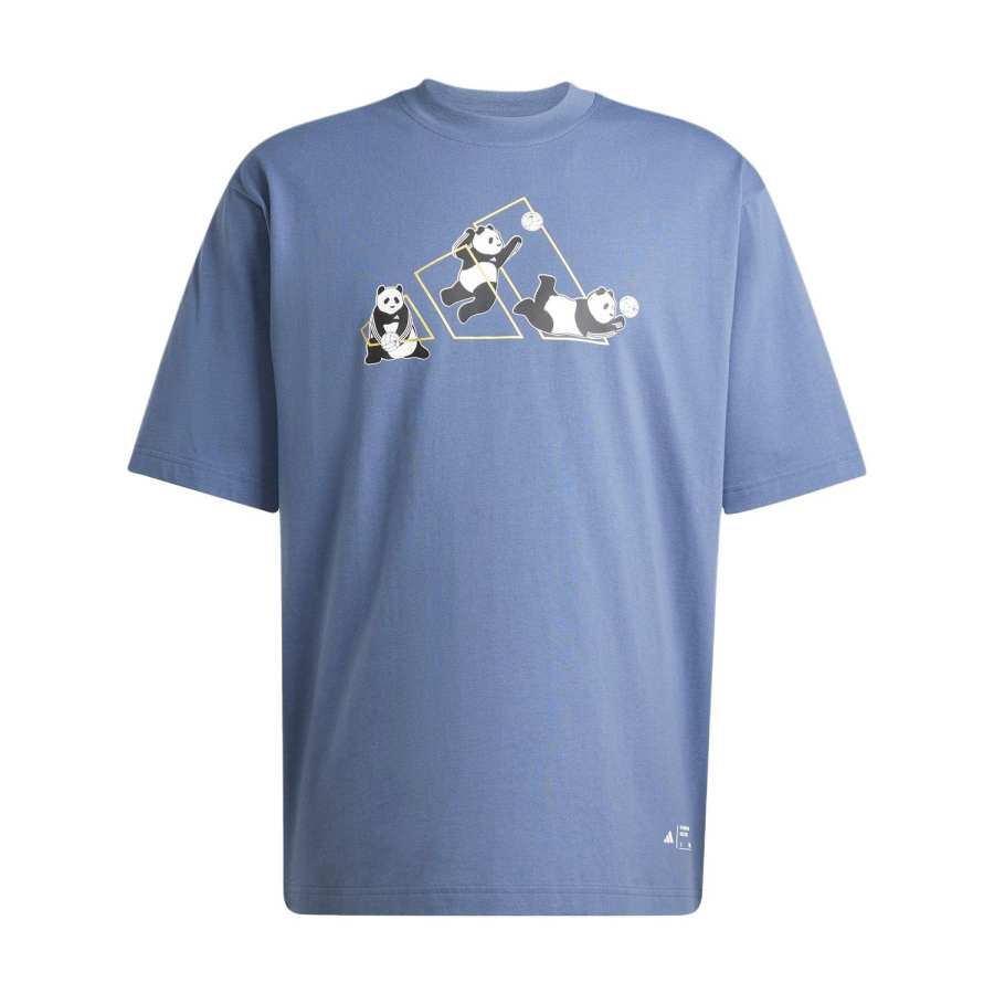 Adidas Adidas T Shirt Unisex Gray Blue