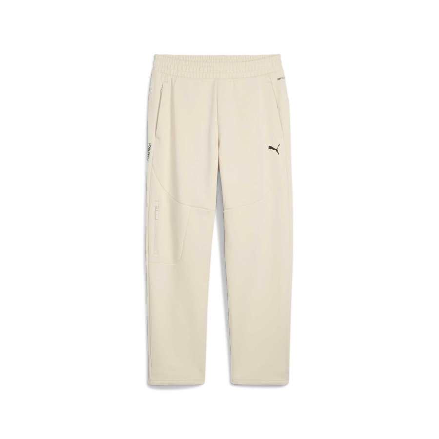 PUMA Casual Pants Men's Ecru Moderate Straight Fit Pants