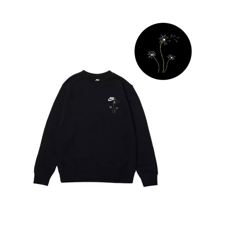 Nike Nike Sweatshirts Men's Black Crew Neck Moderate Regular