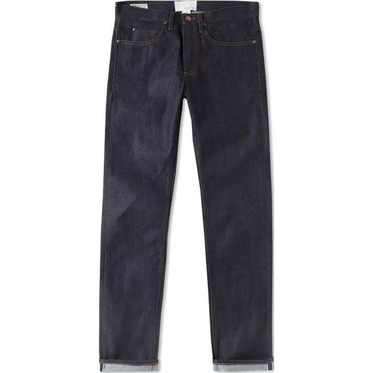 Nanamica Jeans Men's Dark Blue Moderate Tapered Pants