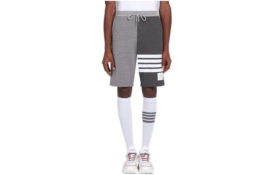 THOM BROWNE Thom Browne 4-Bar stripe tonal track shorts
