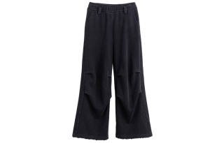 FRKM Casual Pants Unisex Black Moderate Sweatpants