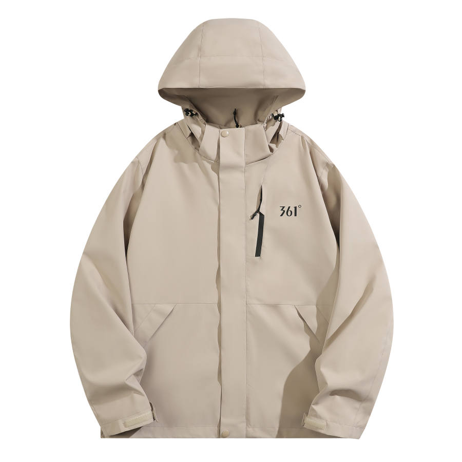 361° Trench Coat Unisex Gray Khaki