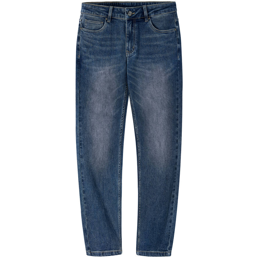CAMEL CAMEL Slim Fit Elastic Distressed Washed Soft Skin Friendly Versatile Jeans Men's