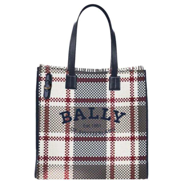 BALLY Goatskin Tote Bag, Shopping Bag, Handbag, Shoulder Bag Women's Gray