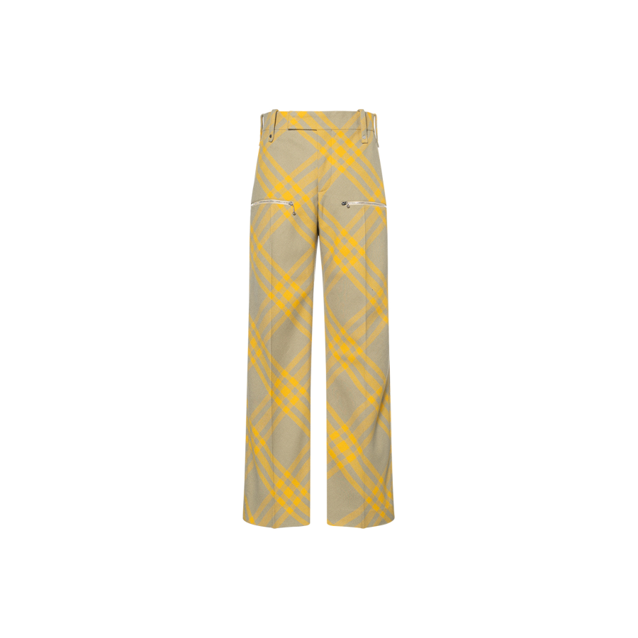 Burberry Burberry Check Wool Trousers