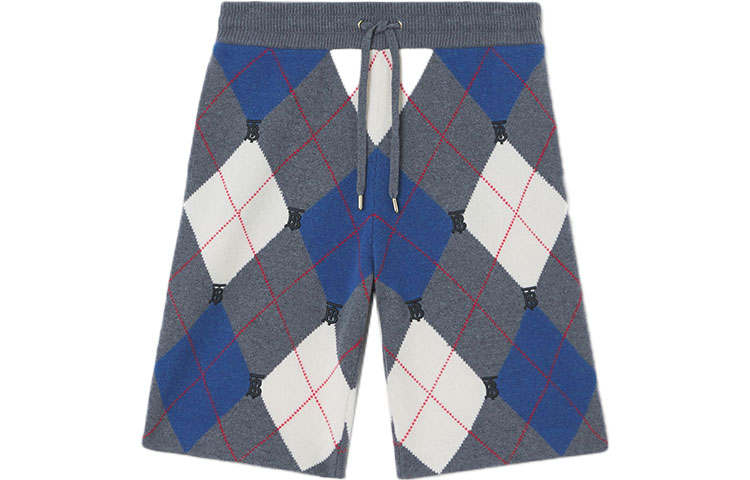 Burberry Abendon Cashmere Argyle Shorts