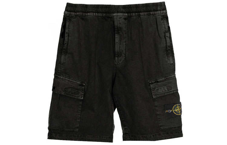 STONE ISLAND SS22 Cargo Shorts Men's Black