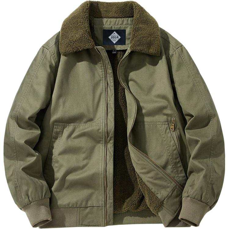JEEP SPIRIT Jackets Unisex Lapel Thickened Soft Shell