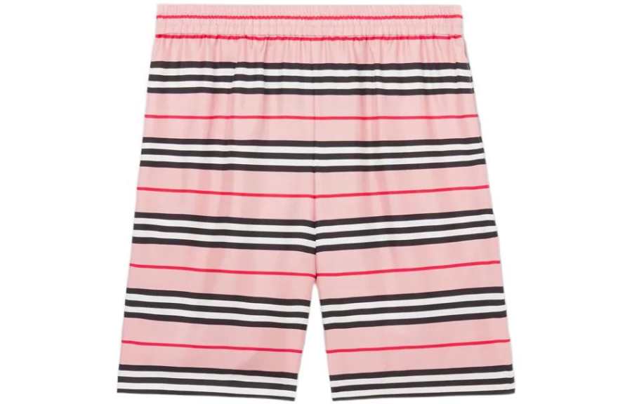 Burberry Supreme X Burberry Icon Stripe Silk Twill Shorts Burberry Exclusive 'Dusty Pink'