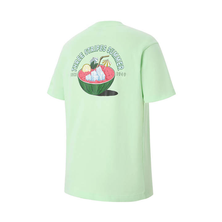 Adidas Adidas T Shirts Men's Green Crew Neck Moderate