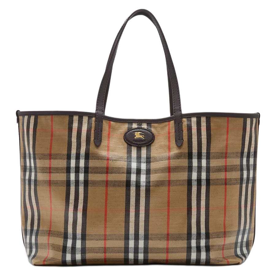 Burberry Cotton Tote Bag, Shopping Bag, Shoulder Bag Medium Women's Sand
