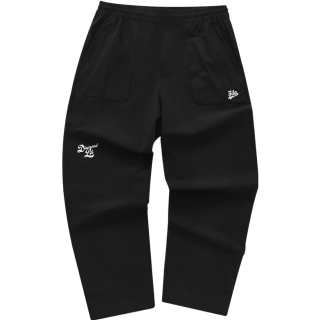 FILA FUSION Casual Pants Men's Black Moderate Straight Fit Pants