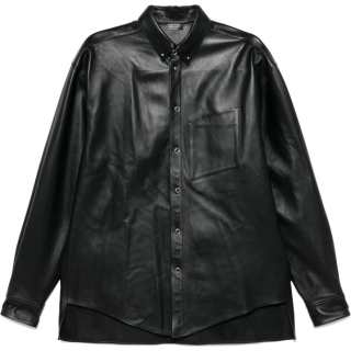 Mugler Piercing detail Leather Shirt