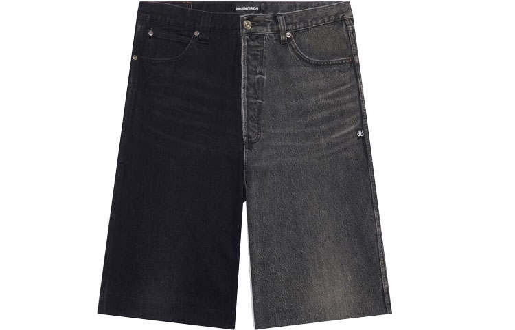 Balenciaga FW21 Denim Shorts Men's Black
