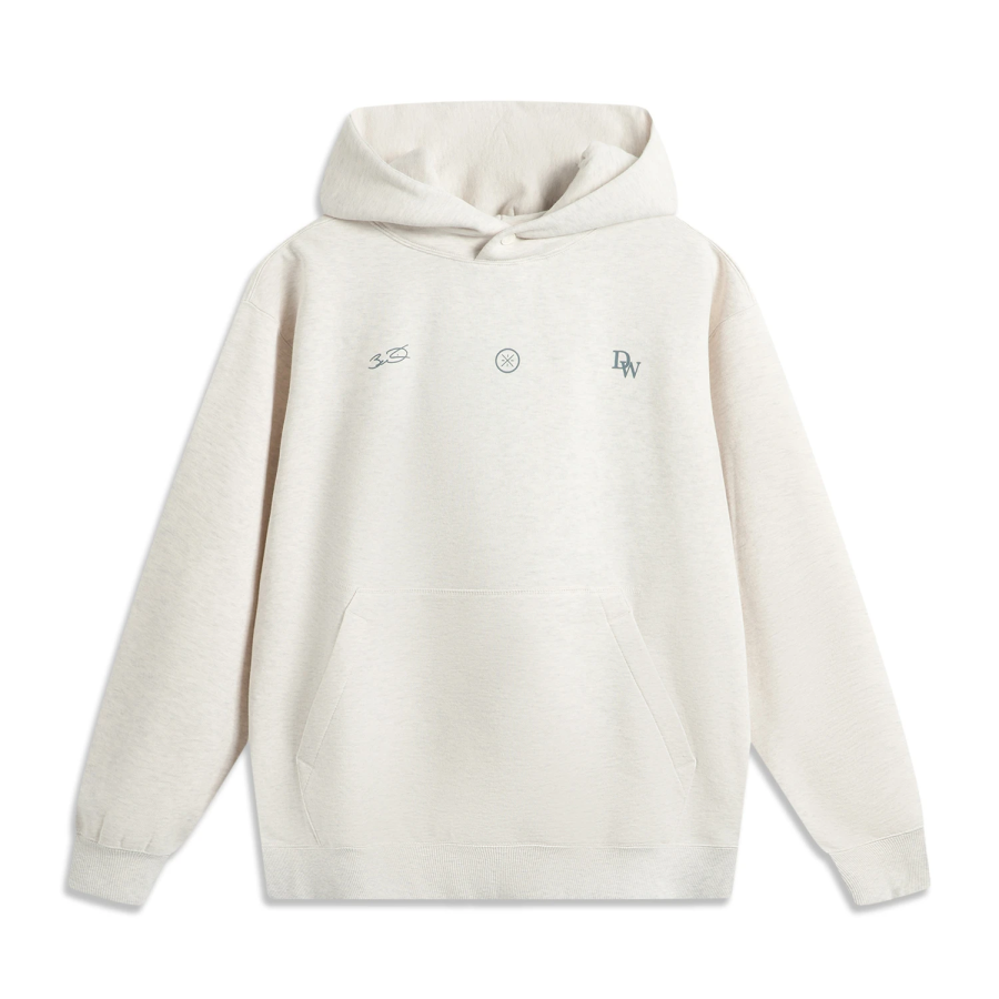 Li-Ning Li Ning Wade Collection, Letter Hooded Comfortable And Breathable Versatile Fleece Lined Thermal Sweatshirt Men's