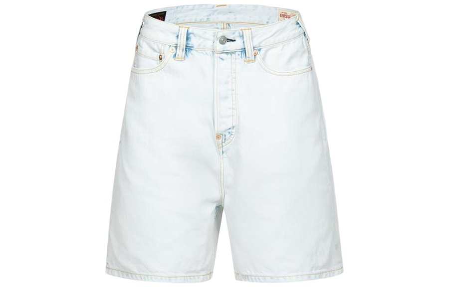 EVISU EVISU Denim Shorts Men's White Moderate