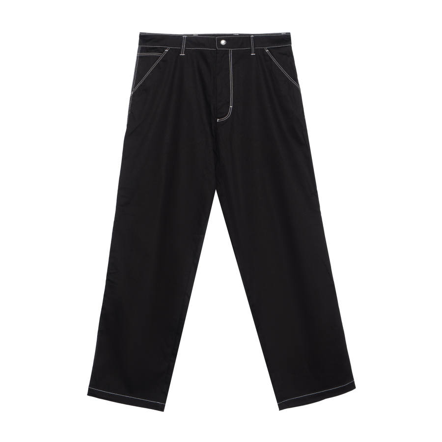 PRADA PRADA Casual Pants Men's Black Moderate Straight Fit Pants