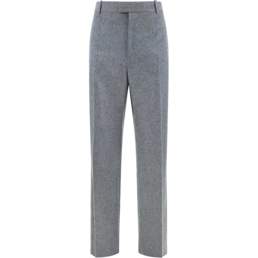 Bottega Veneta High Waisted Straight Leg Trousers