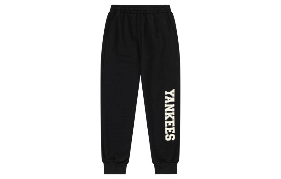 MLB VARSITYNew York Yankees Casual Pants Unisex Black Moderate Cuffed Pants