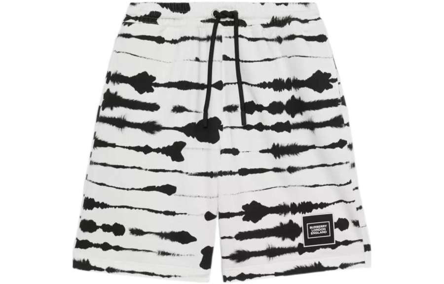 Burberry Casual Shorts Men's White Moderate