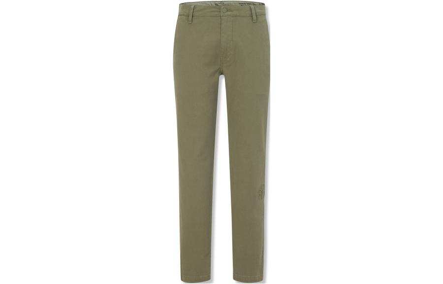 Levis Casual Pants Men's Army Green Moderate Straight Fit Pants