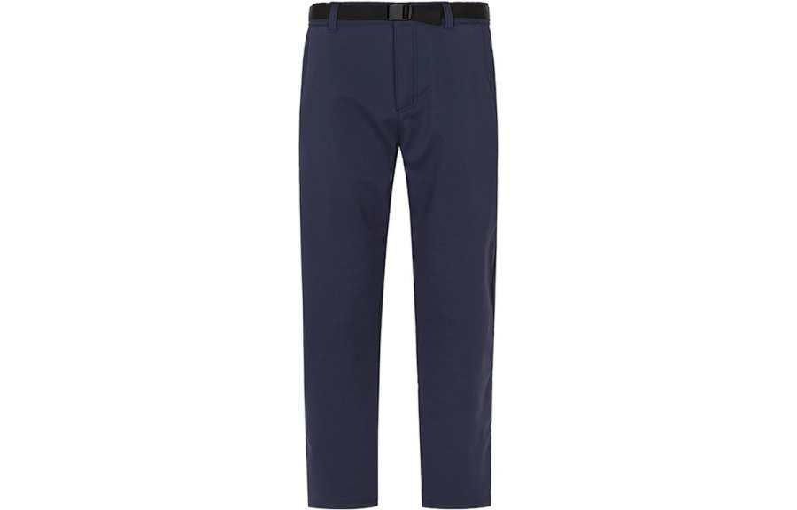 Columbia Solid Color Water Repellent Fleece Lined Straight Fit Outdoor Casual Pants Men's Navy Blue