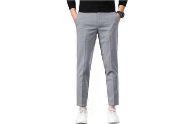 EDENBO Casual Pants Men's Thickened Straight Fit Pants