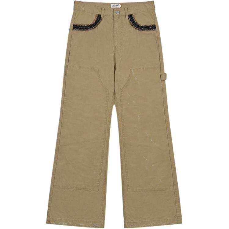 GOOD BAI 916 Casual Pants Unisex Moderate Straight Fit Pants
