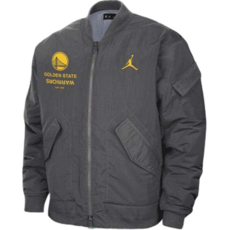 Nike Nike x NBA Golden State Warriors Jordan Jackets & Coats Men's Medium Gray/Slate Blue/Amaro Yellow