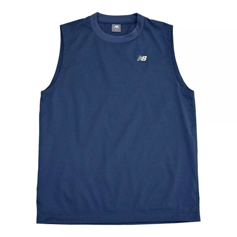 New Balance New Balance Woven Sleeveless Top T Shirt Men's Blue
